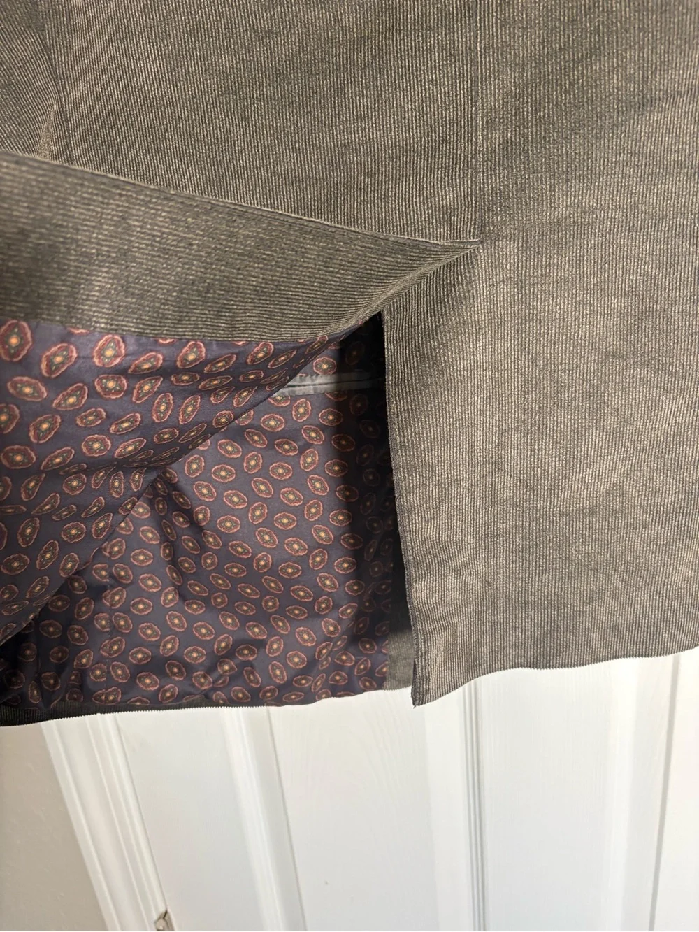 Chaps Dark Olive Corduroy Sport Coat Size 46R